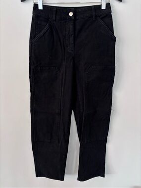 Aritzia Wilfred Free Black Brennan Utility Pants | Sz 2 (flaw)